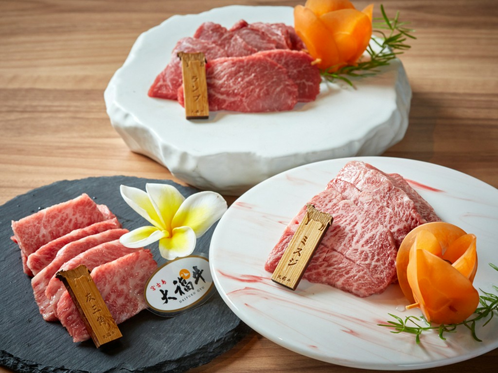 メイン食材は宮古島で飼育されるブランド牛「大福牛」