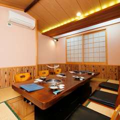 リラックスして焼肉を楽しめる座敷