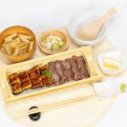2800円・ハーフサイズ1500円／吸い物or味噌汁、漬物付き