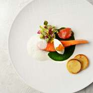 福井サーモンのミ・キューイ　ステラ・マリス風