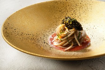 越前そばとキャヴィア 越のルビーのクーリ