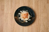 ブルーチーズ＆とろ〜り卵！ イタリアブルーチーズ入りのポテトサラダ！果実味のある赤ワインシャルトロン ラ フルールがオススメ