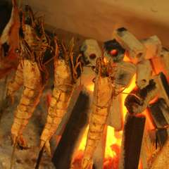 特大えびの炭火焼き