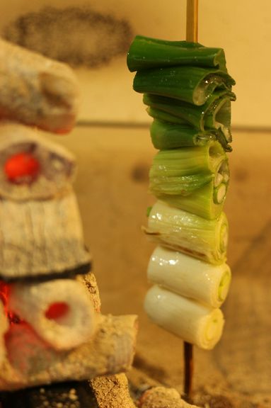 下仁田ネギの一本焼き