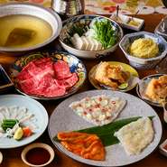 大切な人たちとゆっくり食事をしながらお祝いしたいと思いませんか？焼きふぐや鍋料理、焼肉などスタッフがお作りさせて頂きます。ご予約でサプライズデザートプレートも￥2000(税込)からご用意出来ます。