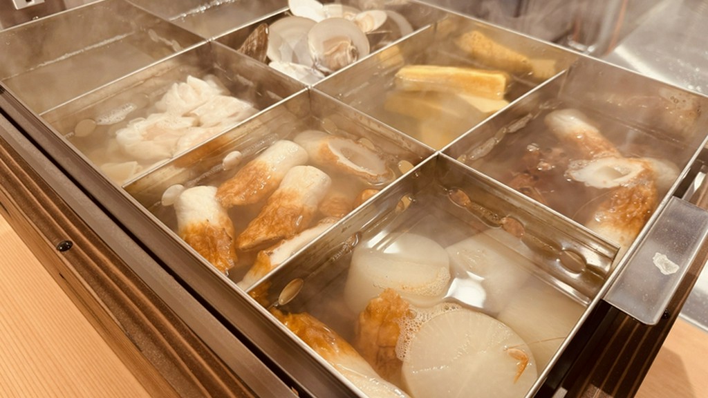 素材が持つ絶品の風味と、丁寧に引いた出汁のコクを楽しむ『6種の白いおでん』