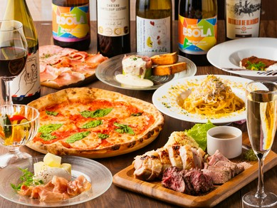 自家製ピッツァとワインが自慢！【ESOLA】でイタリアン忘年会
