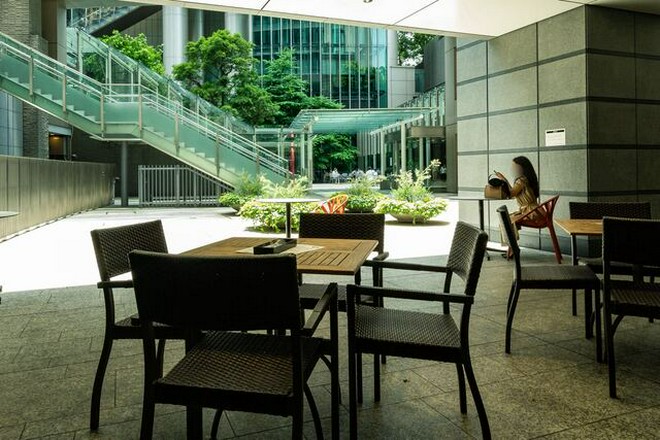 テラス席がある