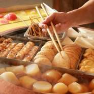 長野県飯田市の名物で特製の「ネギだれ」と一緒に食べるご当地おでん。札幌の長い冬には最高の熱々おでんです。