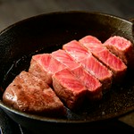 焼肉もとやま秋葉原店限定!「シャトーミスジ」 希少部位を極厚レアステーキで堪能