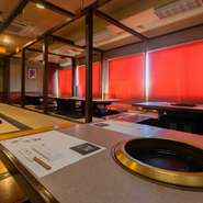 少人数から最大80名までで利用できる、全席掘りごたつの個室を完備。天文館公園が一望できる席も用意されています。バラエティ豊かな料理で、盛り上がること間違いなし。オススメの宴会スポットです。