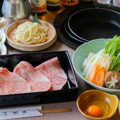 鹿児島県産黒牛「かわなべ牛」の美味を堪能できる『すき焼きコース』