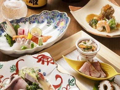 蕎麦で〆る会席コース　前日迄要予約 ～急な接待もご相談ください～