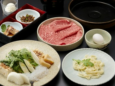 厳選銘柄黒毛和牛すき焼コース