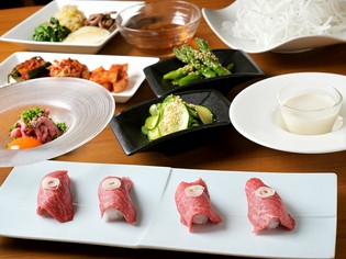 季節の野菜を使った珍しいナムル『アスパラナムル』