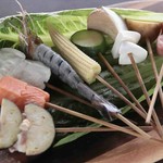 厳選食材を使った串カツはどんどん種類が増殖中!!