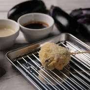 なすパンチェッタ串