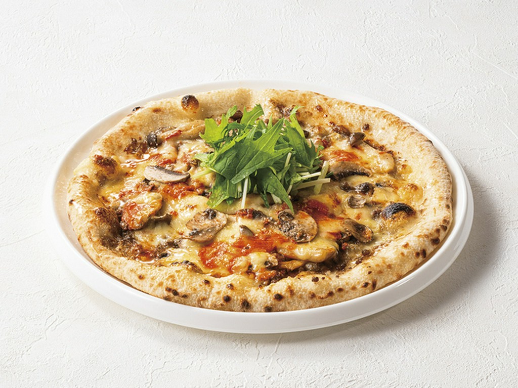 【期間限定】霞浦牛ひき肉ときのこのピザ（+400）