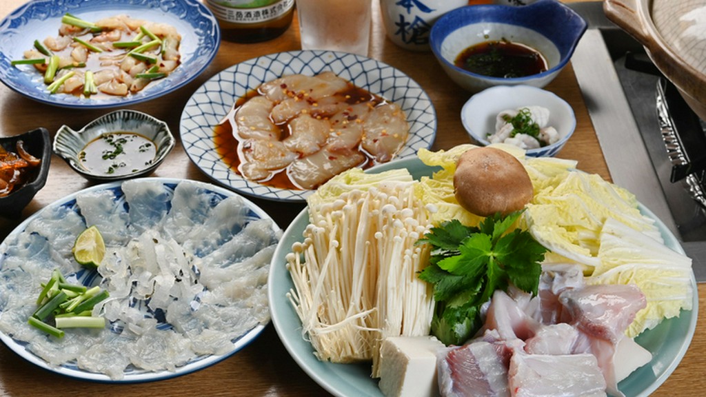 季節ごとに変わる日本ならではのおいしさを楽しめる『ふぐコース　フリードリンク付き』