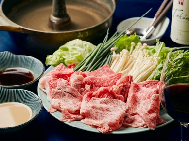 厳選お肉を贅沢に味わう『飛騨牛のしゃぶしゃぶ』