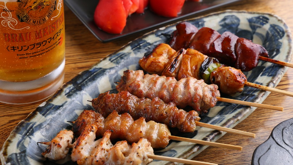 「紅富士鶏」使用。柔らかさにこだわった『焼き鳥』