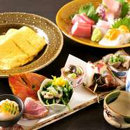 時期によって変わる野菜や魚介類は、一番おいしい瞬間を逃さず仕入れています。長年の経験からくる厳しい目利きで厳選。新鮮でこだわりのある旬の味を提供しています。