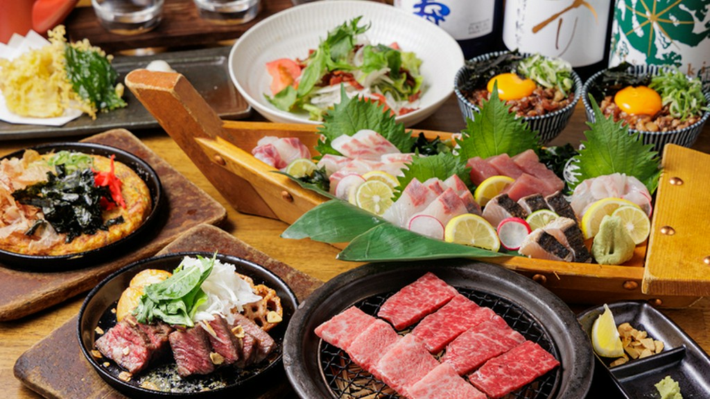 神戸牛や明石の天然魚。素材の味を活かした料理を提供