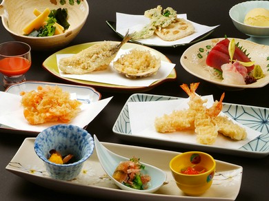 「刺身」と「季節の天ぷら」が楽しめる、贅沢な『磯波』