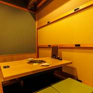 ビジネスシーンでの接待や会食におすすめの一軒。掘りごたつ席の完全個室が用意されているので、ワンランク上の空間で“おもてなし”ができます。大切な人と大切なひとときが過ごせます。