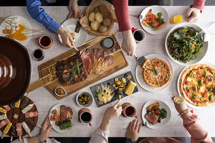 Weekends and Holidays International Brunch Sweet Buffet