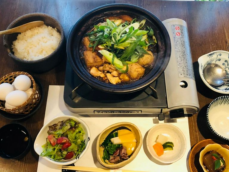 七谷地鶏のすき焼き