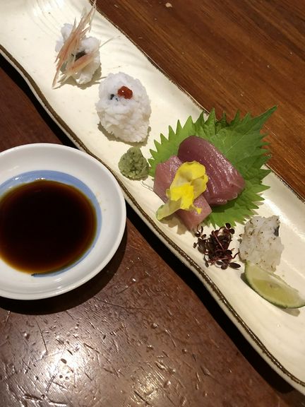 宮津の刺身盛り合わせ