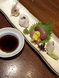 宮津の刺身盛り合わせ