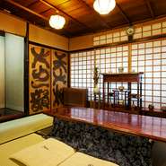 昭和のロマンが凝縮された、純和風の個室席