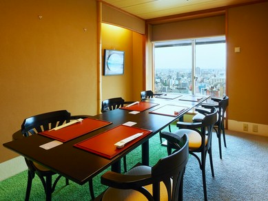 スカイツリーを望める個室は、4部屋完備