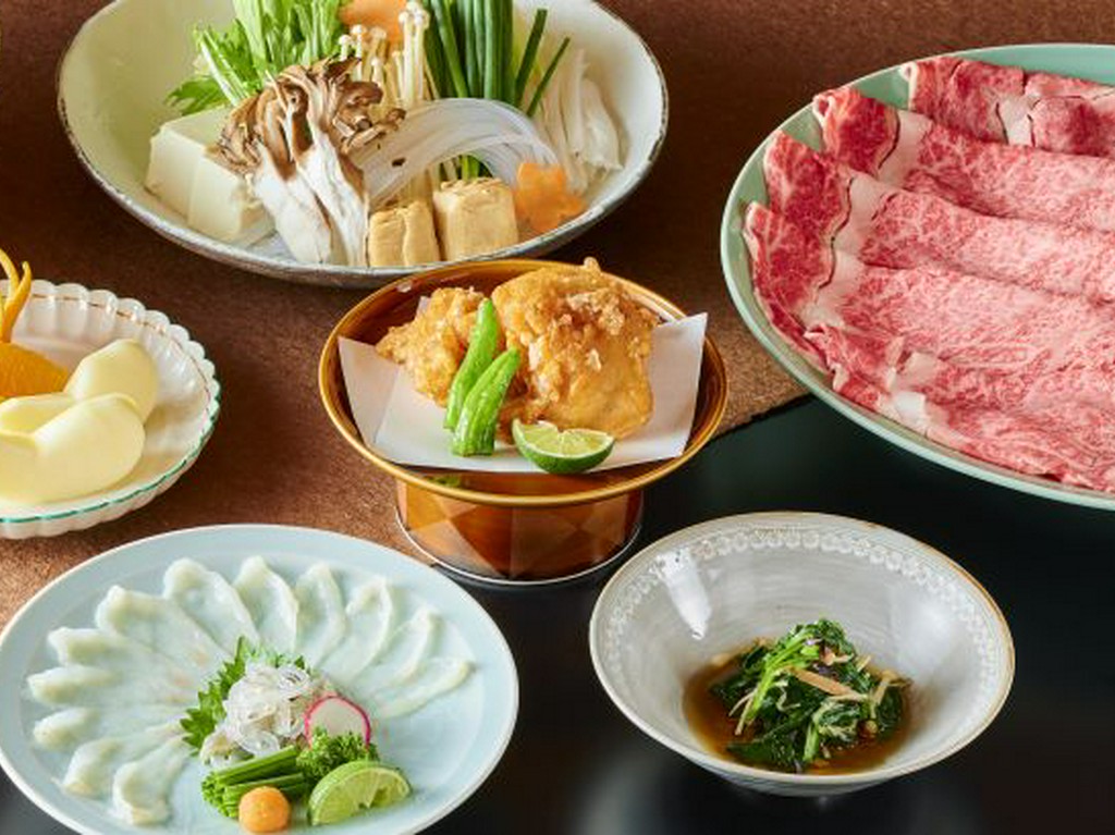料理で四季を感じることができる『季節のお料理としゃぶしゃぶセットコース』