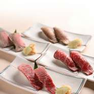 近江牛肉　トロにぎり