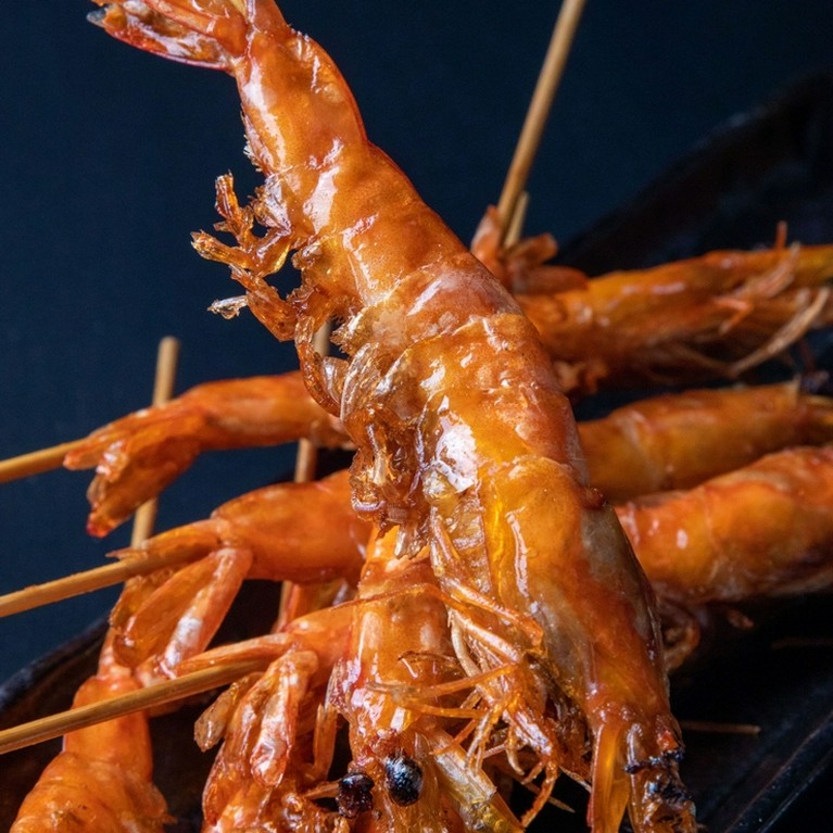 ばりばり海老串