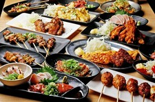 サーロインステーキ・大人気もも焼き・名物タレ串・おすすめ焼鳥など、人気のメニューが目白押し！