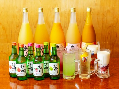 一度は飲みたい！韓国焼酎『チャミスル』もラインナップ