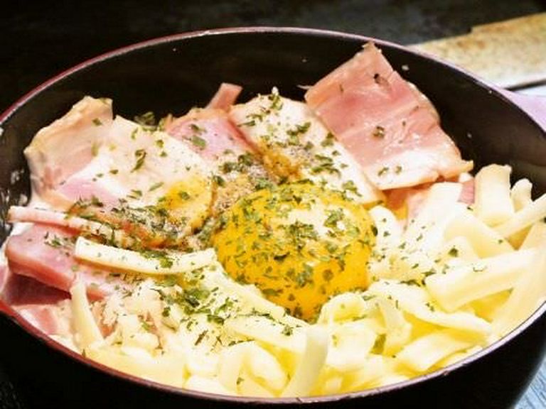 カルボナーラもんじゃ