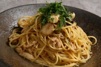 大人から子供まで幅広く食べられる、大葉がアクセントの和風パスタ。

