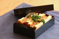 国産牛を使用した当店自慢のカツサンド。特製ソースで仕上げています。