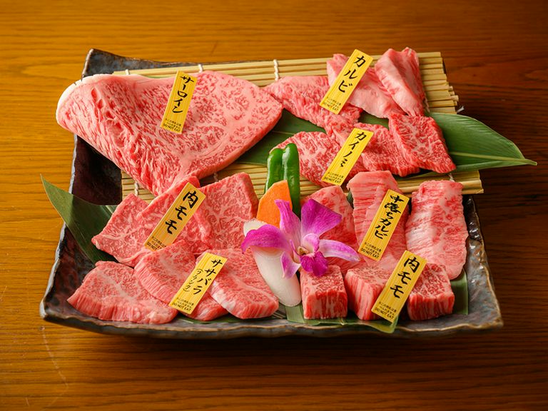 黒毛和牛食べつくしぴゅあの七種盛り