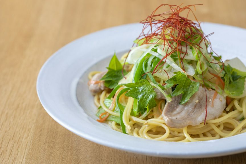 週替わりで楽しめる、『宿のパスタ』内のパスタ