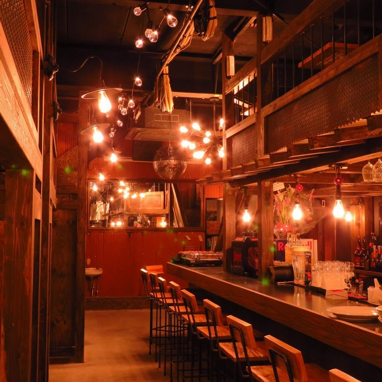 目の前で調理が見える席  カウンター席