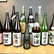 30種類の豊富な日本酒  30kinds Japanese sake