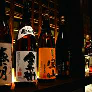 料理に合う日本酒を豊富にご用意