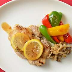 紀州古白鶏のソテー 塩レモンソース