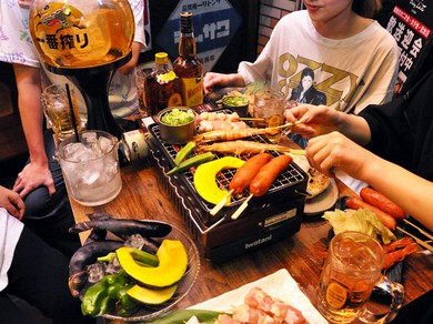 各種ご宴会に人気の飲み放題付コース。